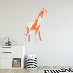 Room Kids Place Giraffe | Orange-beige | Kinderkamer | Geluidsabsorberend PET-vilt wandbekleding