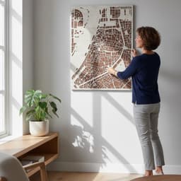 City Map Antwerpen met vrouw