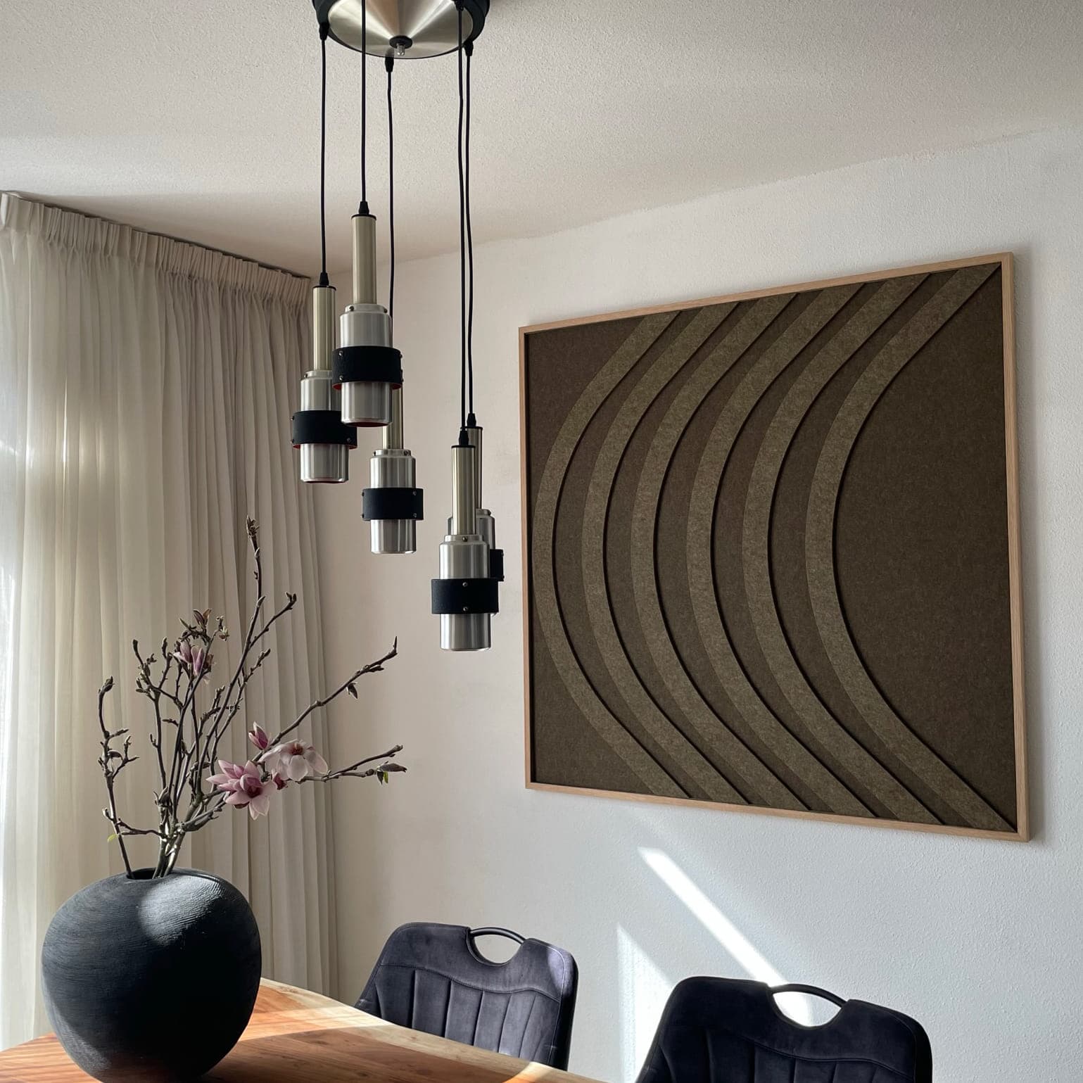 EASYfelt PET-vilt akoestisch Wandpaneel Scandinavian Creations Bow | Akoestisch schilderij | eetkamer